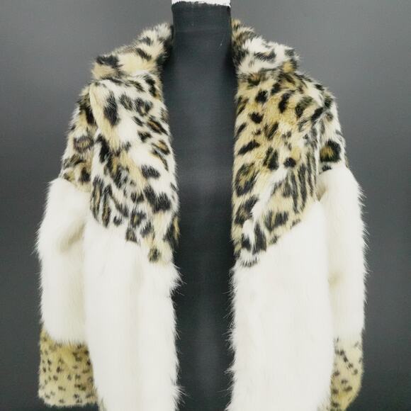 Rare Cheetah Print Coat Faux Fur Mob Wife ASO HIgh School Musical Series SIze XS - Picture 4 of 12